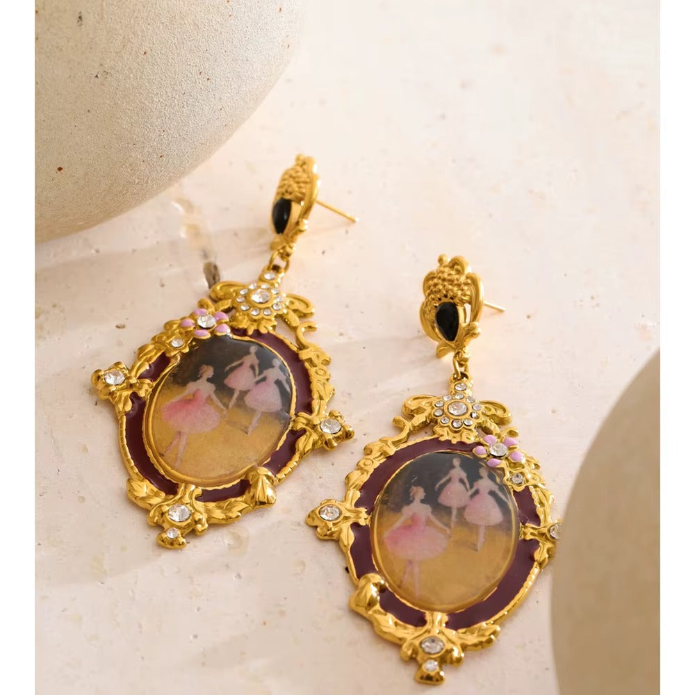 Ballerina Muse Earrings – gold earrings
