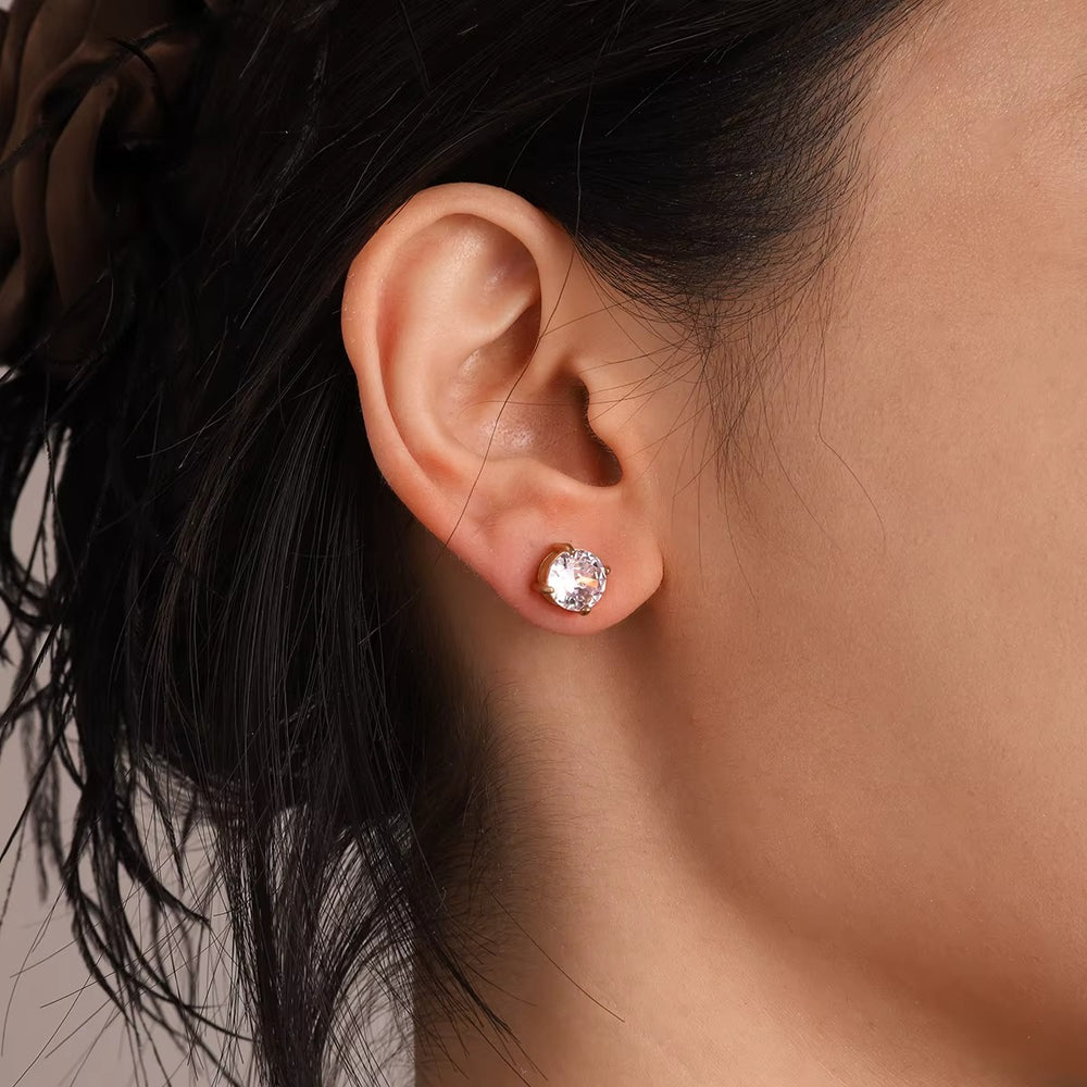 Radiant Round Earrings – gold earrings