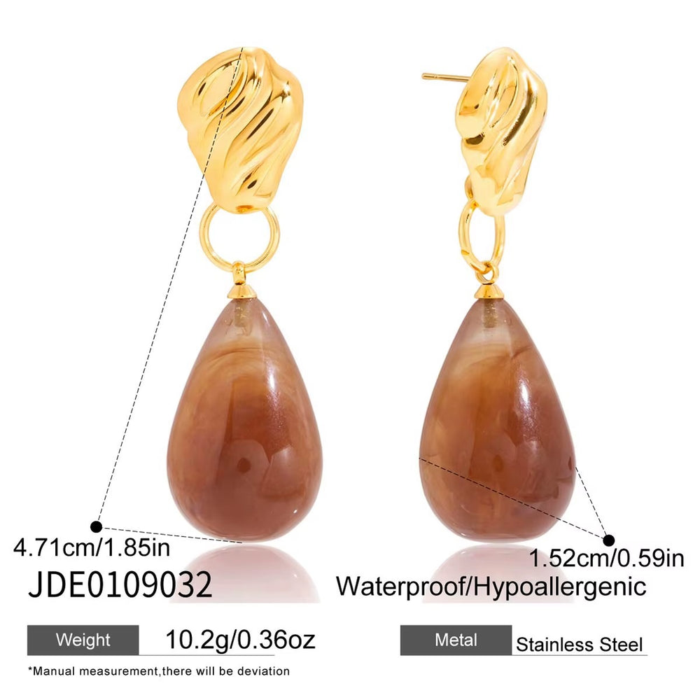 Amber Gleam Earrings – gold earrings