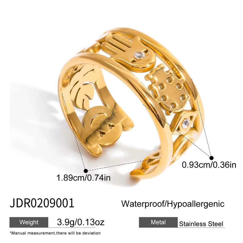 Guardian Ring – adjustable gold ring