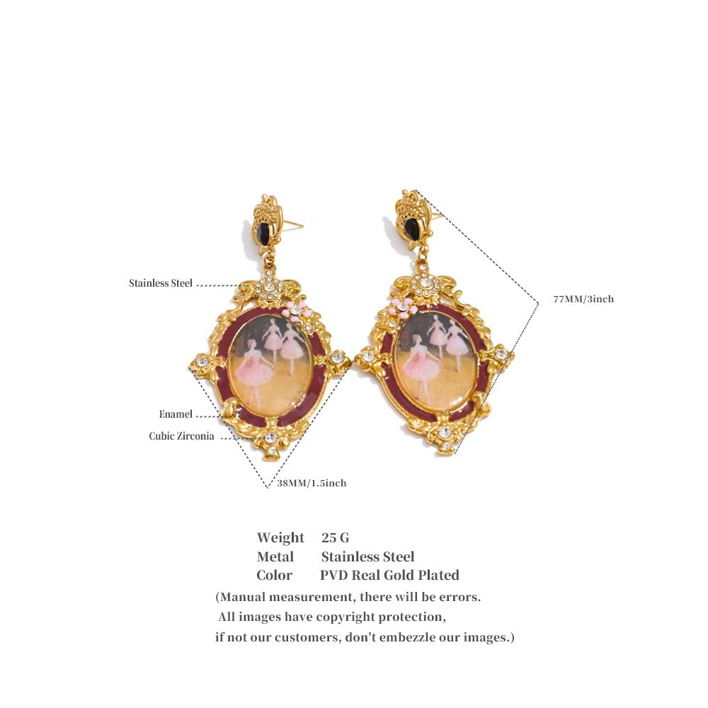 Ballerina Muse Earrings – gold earrings
