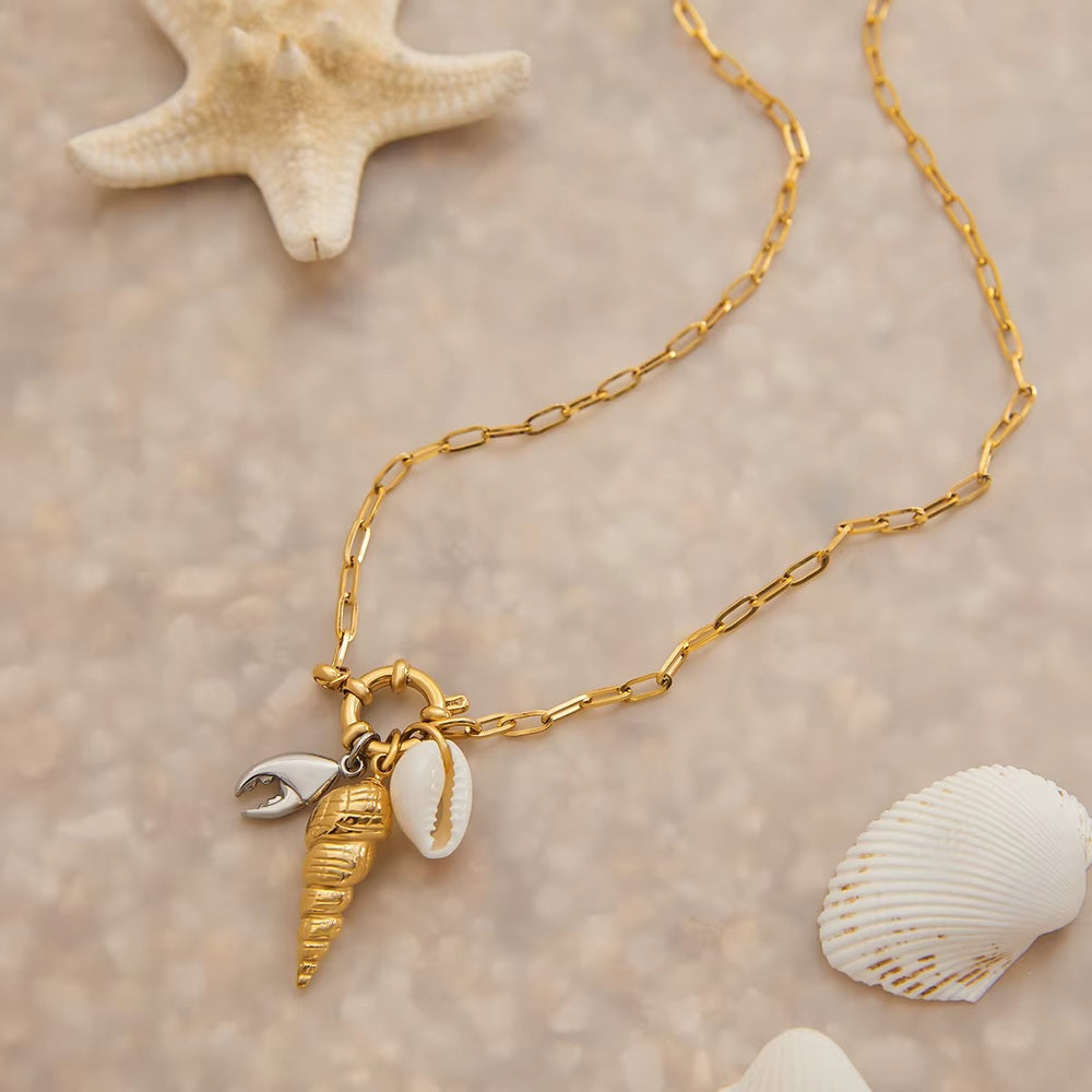 Seashell Charm Necklace – necklace