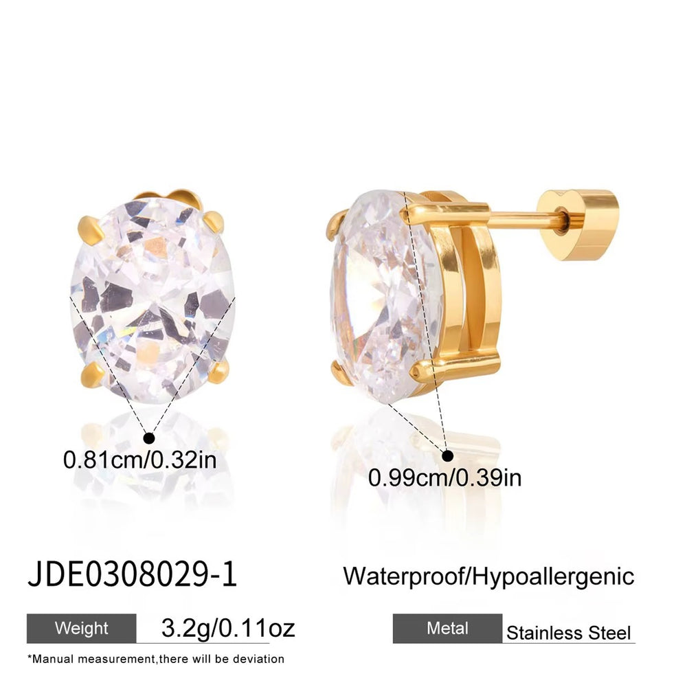 Radiant Oval Earrings – gold earrings