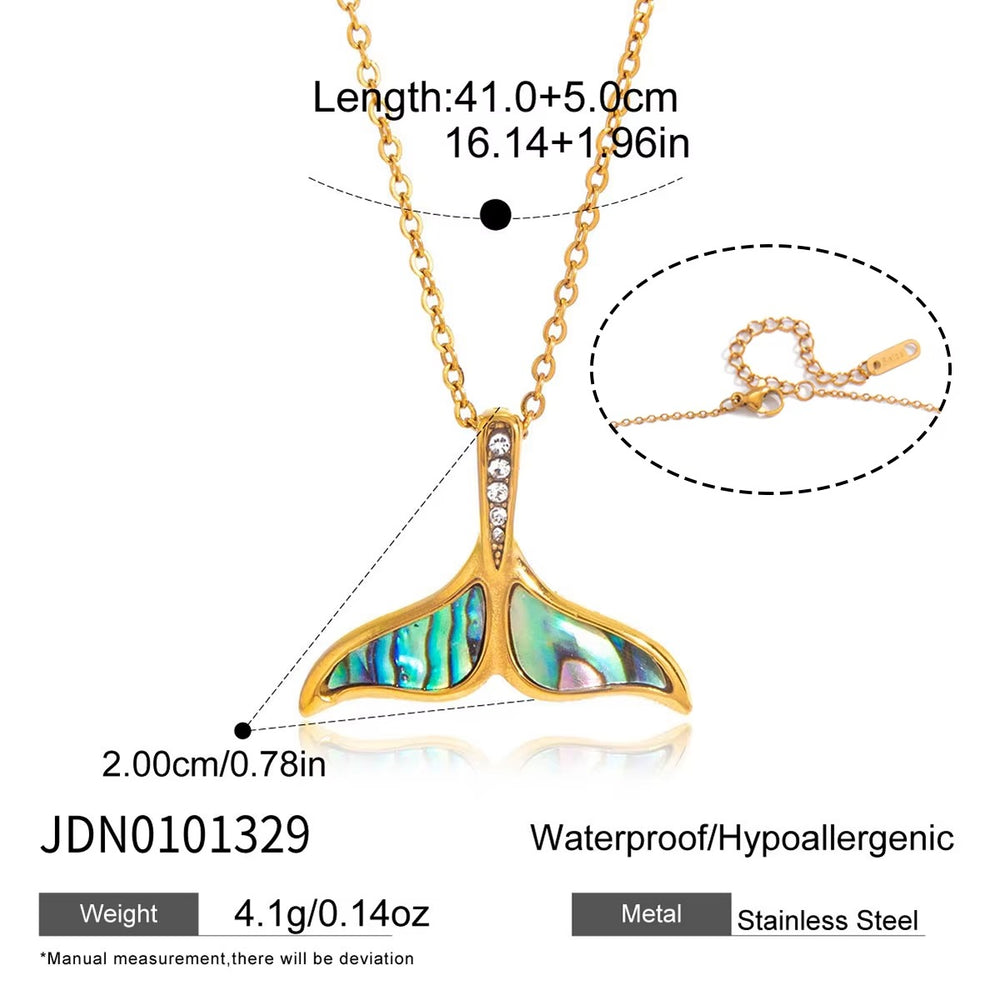 Mermaid Charm Necklace – gold necklace