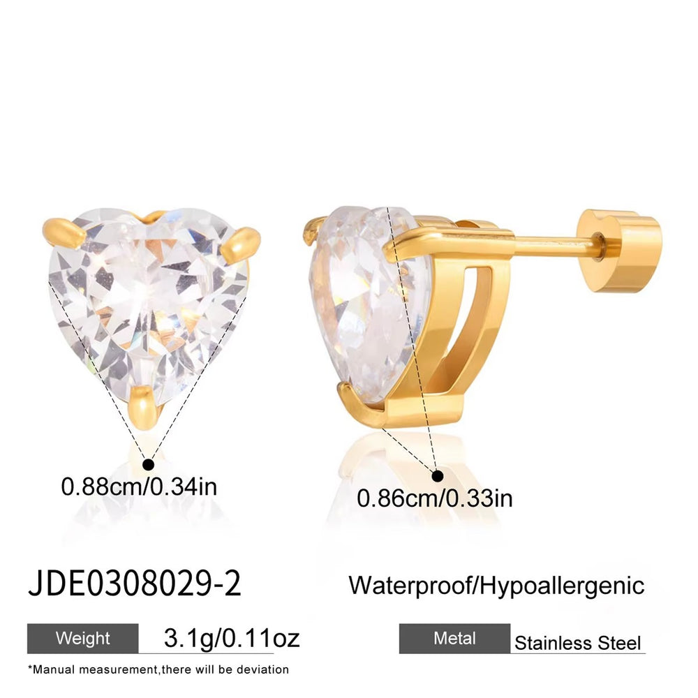 Radiant Heart Earrings – gold earrings