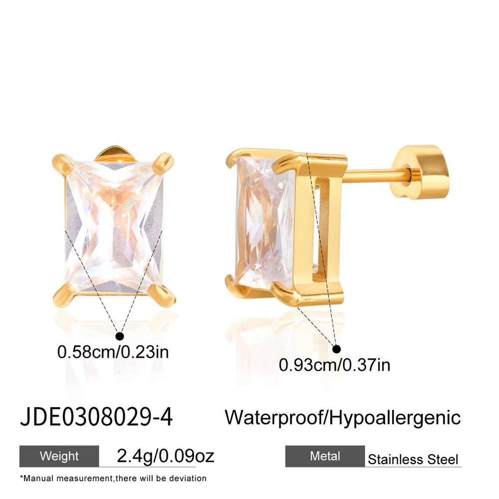 Radiant Baguette Earrings – gold earrings