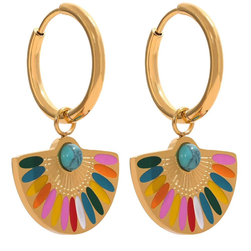 Rainbow Rave Hoops
