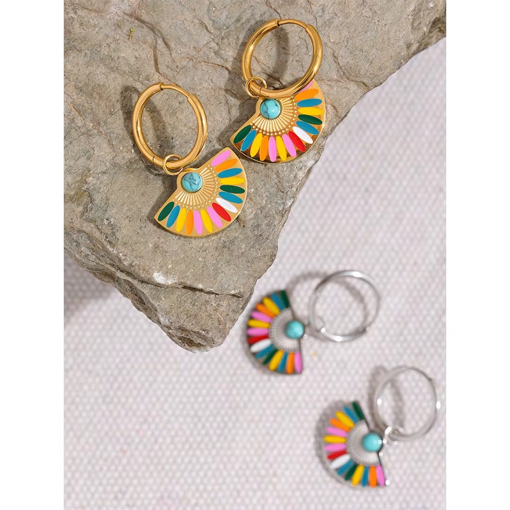 Rainbow Rave Hoops