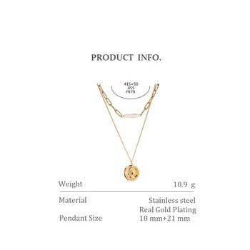 Coin Layered Necklace – gold necklace