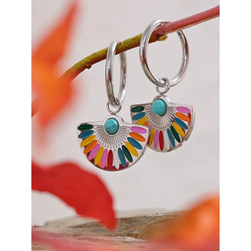 Rainbow Rave Hoops