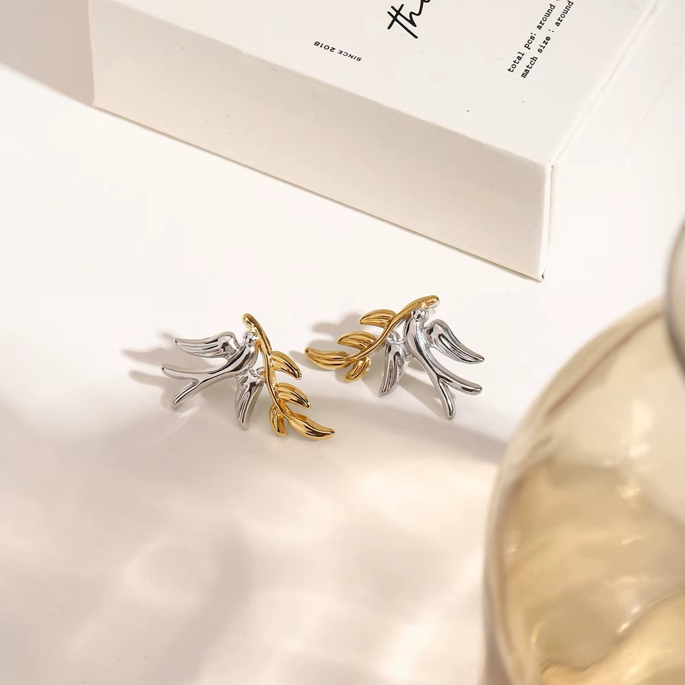 Bird & Branch Stud Earrings – stud earrings