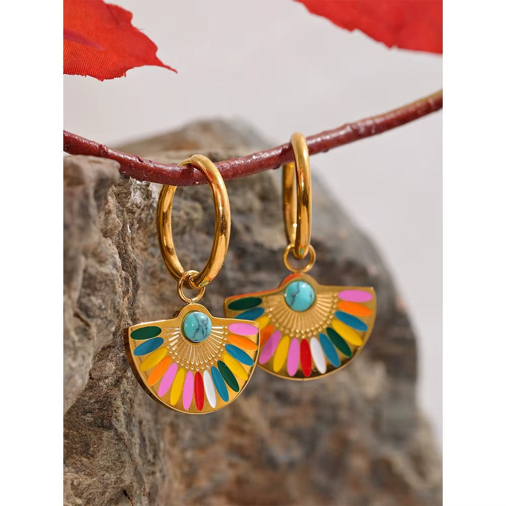Rainbow Rave Hoops