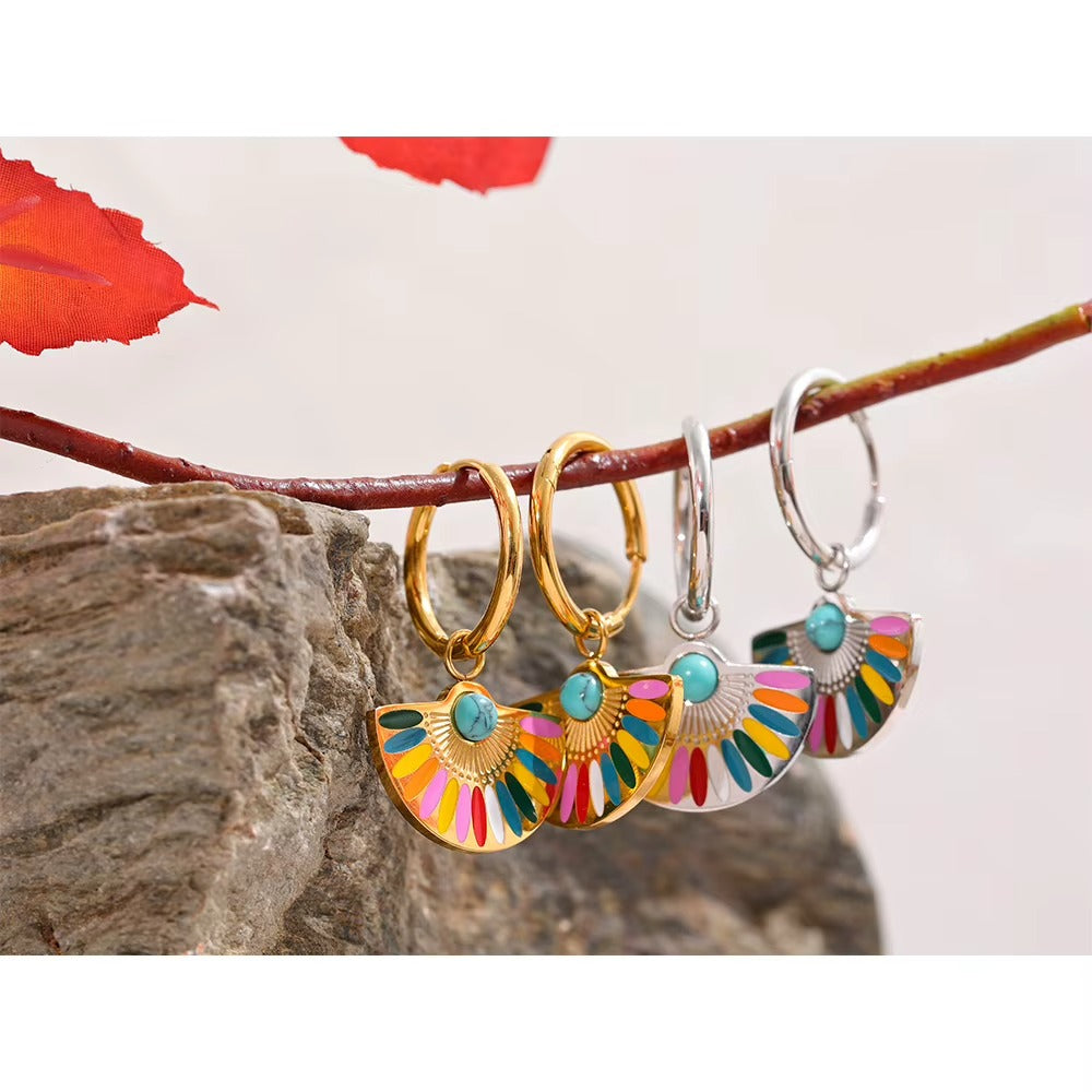 Rainbow Rave Hoops