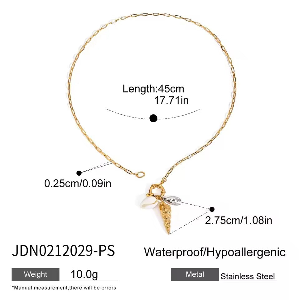 Seashell Charm Necklace – necklace