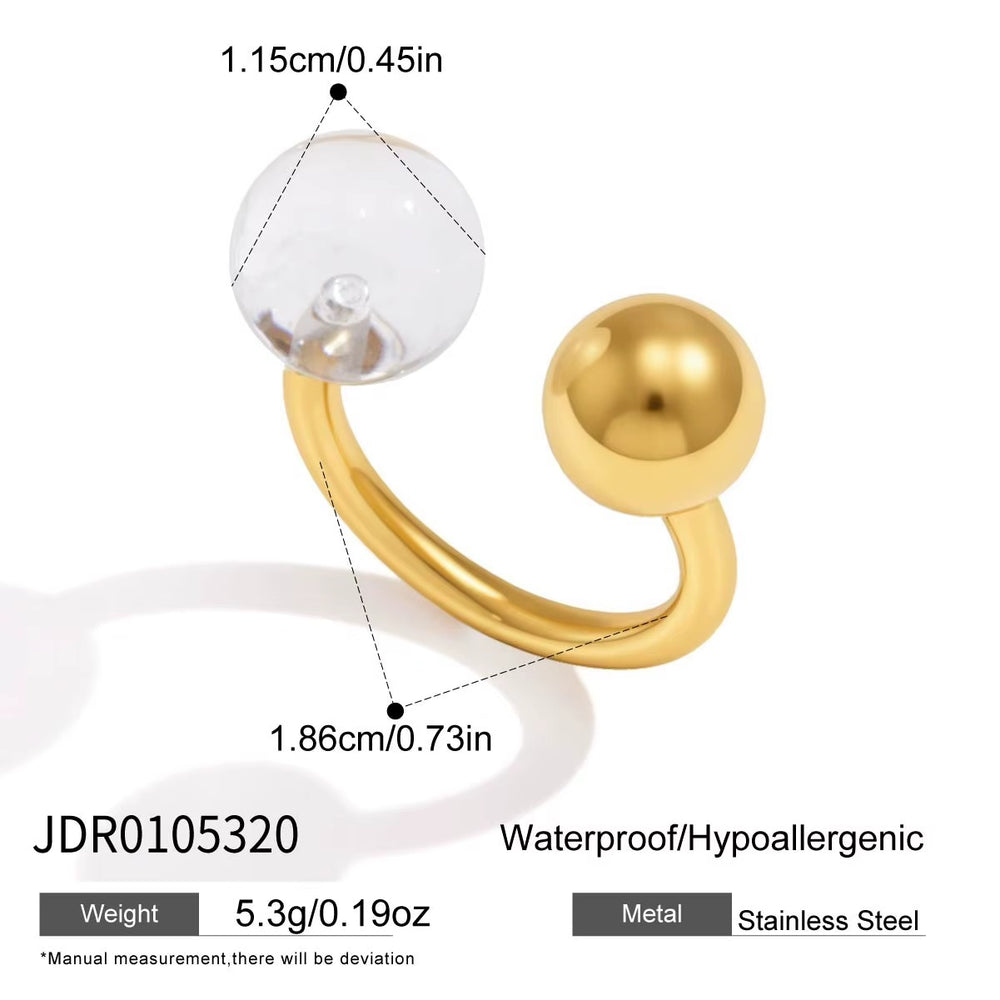 Resina Ring – adjustable gold ring