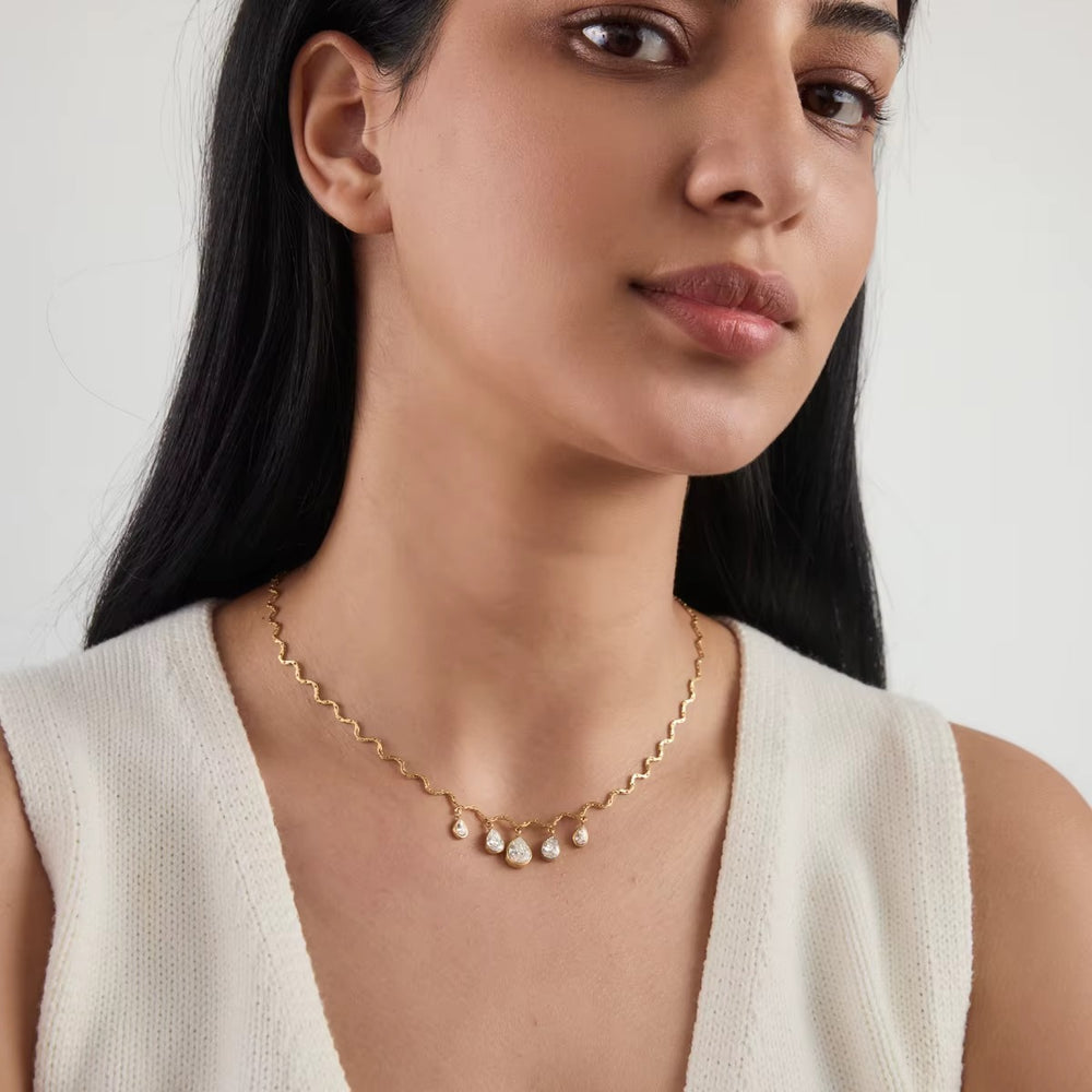Teardrop Collar Necklace