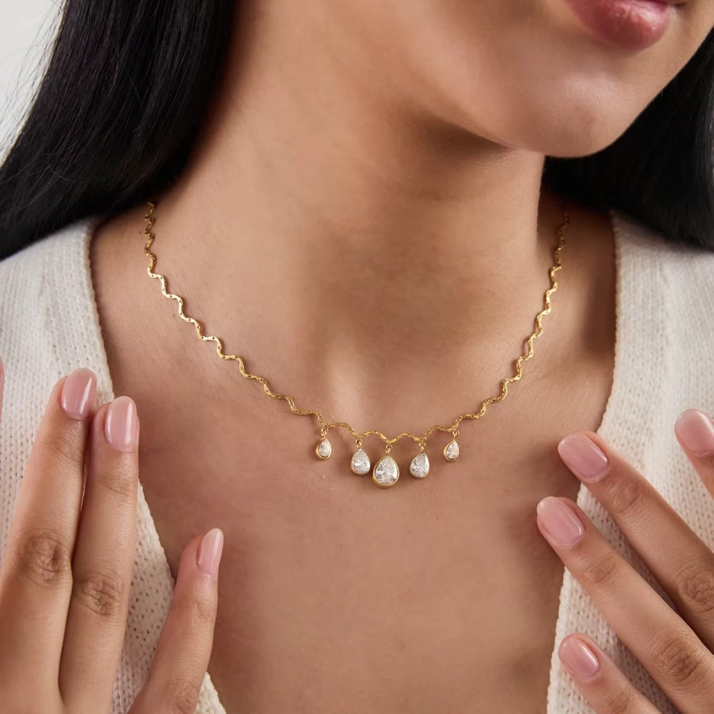 Teardrop Collar Necklace