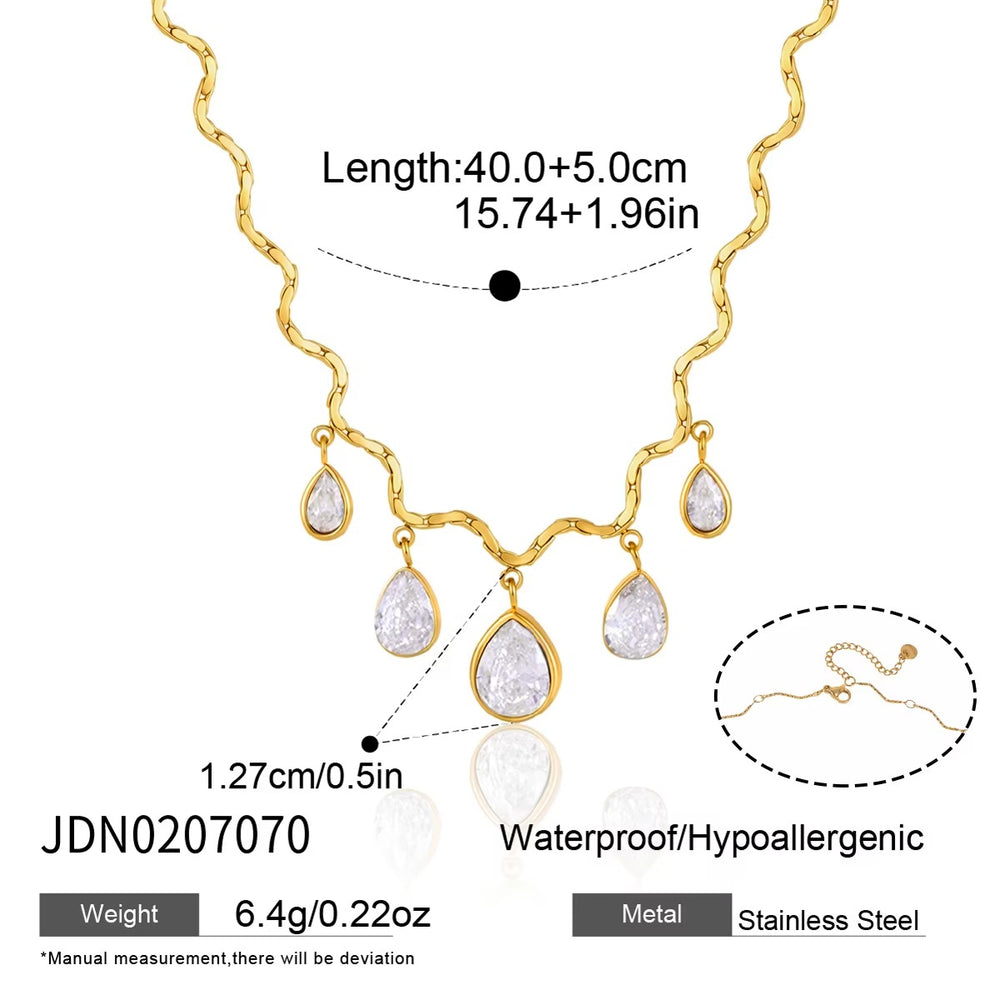 Teardrop Collar Necklace