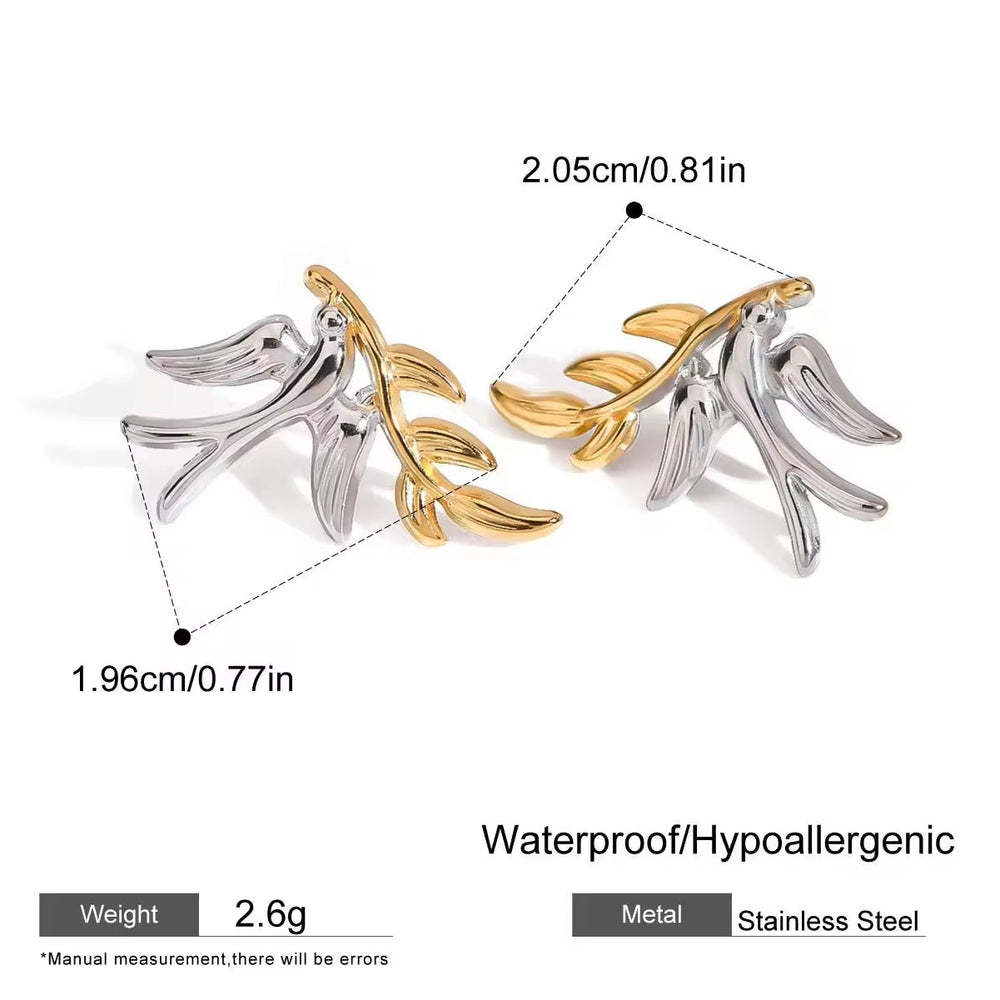 Bird & Branch Stud Earrings – stud earrings