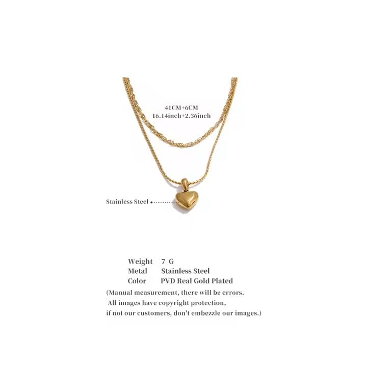 Layered Love Duo Chain – gold necklace