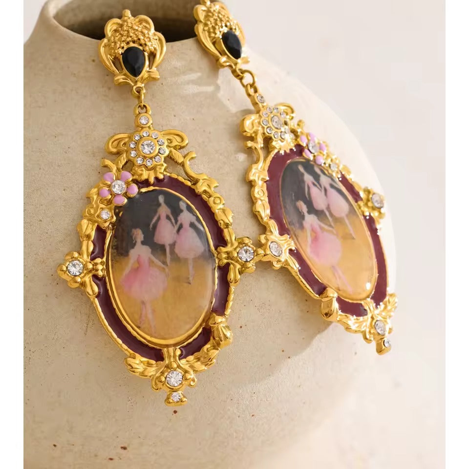Ballerina Muse Earrings – gold earrings