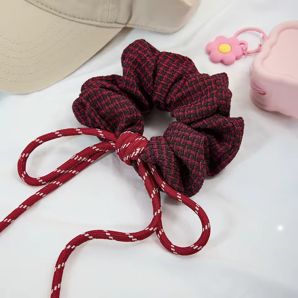 Tweed Bow Scrunchie – scrunchie