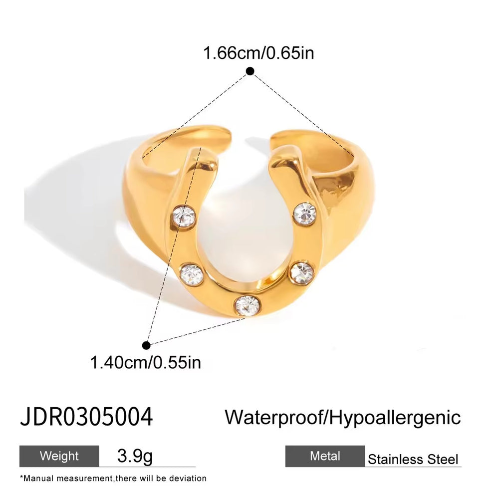 Lucky Charm Rings – adjustable gold rings