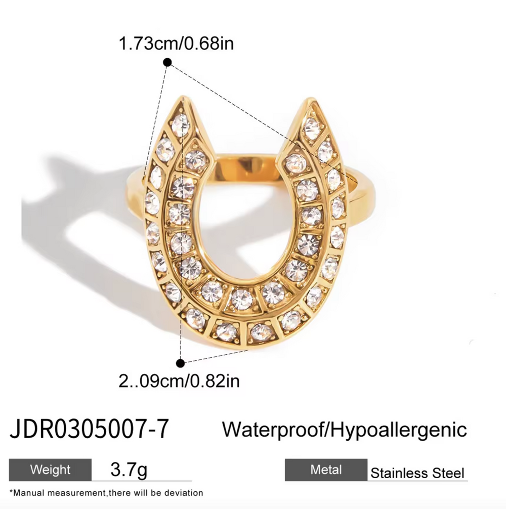 Lucky Charm Rings – adjustable gold rings